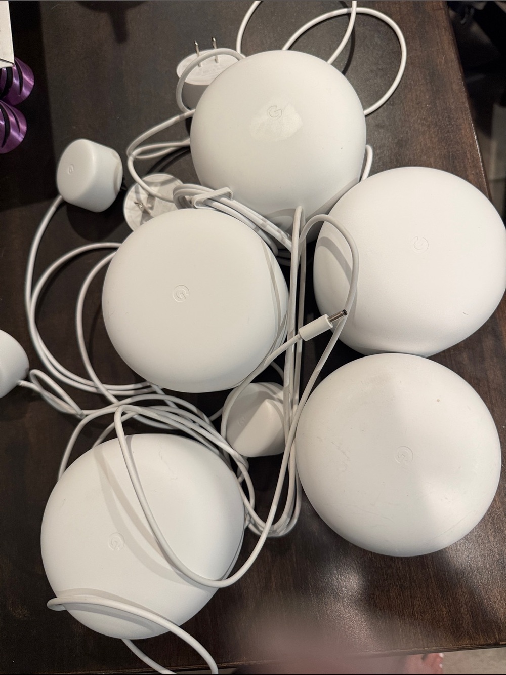 Five Google Nest Wifi Routers - White